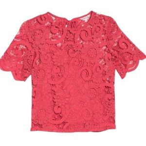 Nanette Lenore Cameo Rose Lace Top S